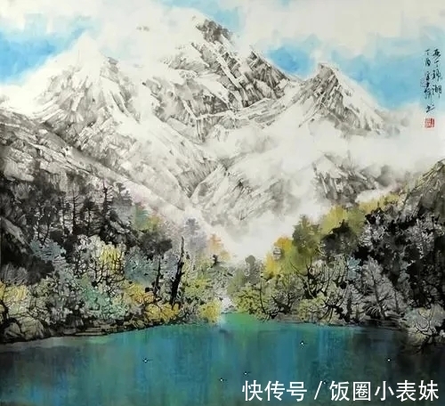 山水画|宋士操雪域山水画,自然唯美!
