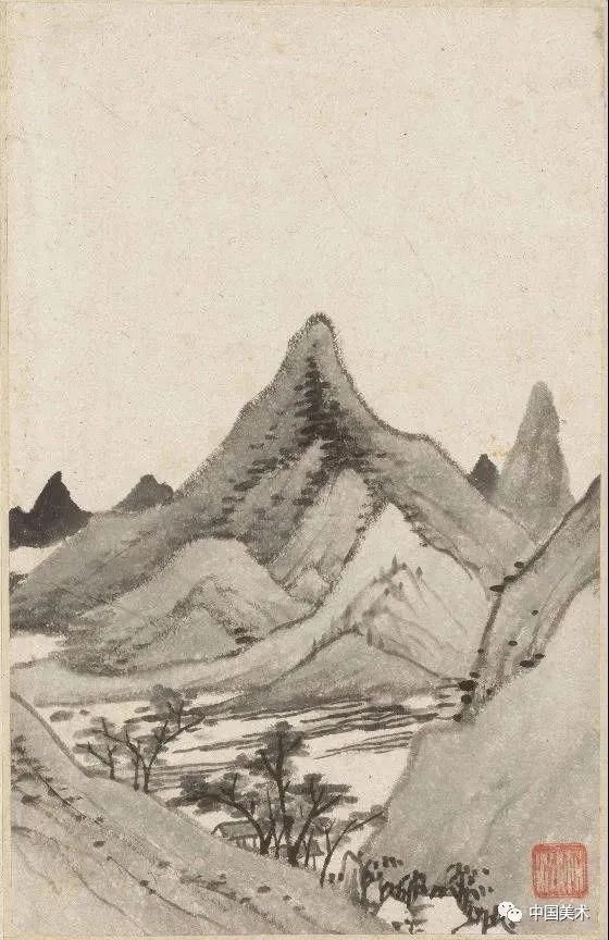  高僧|高僧画画：笔法简逸，冷清孤寂