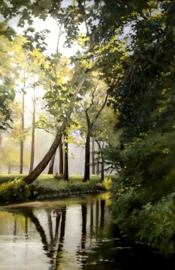 油画#加拿大画家Lili Anne Laurin的风景油画,在形色光影中倾洒出绝美风景