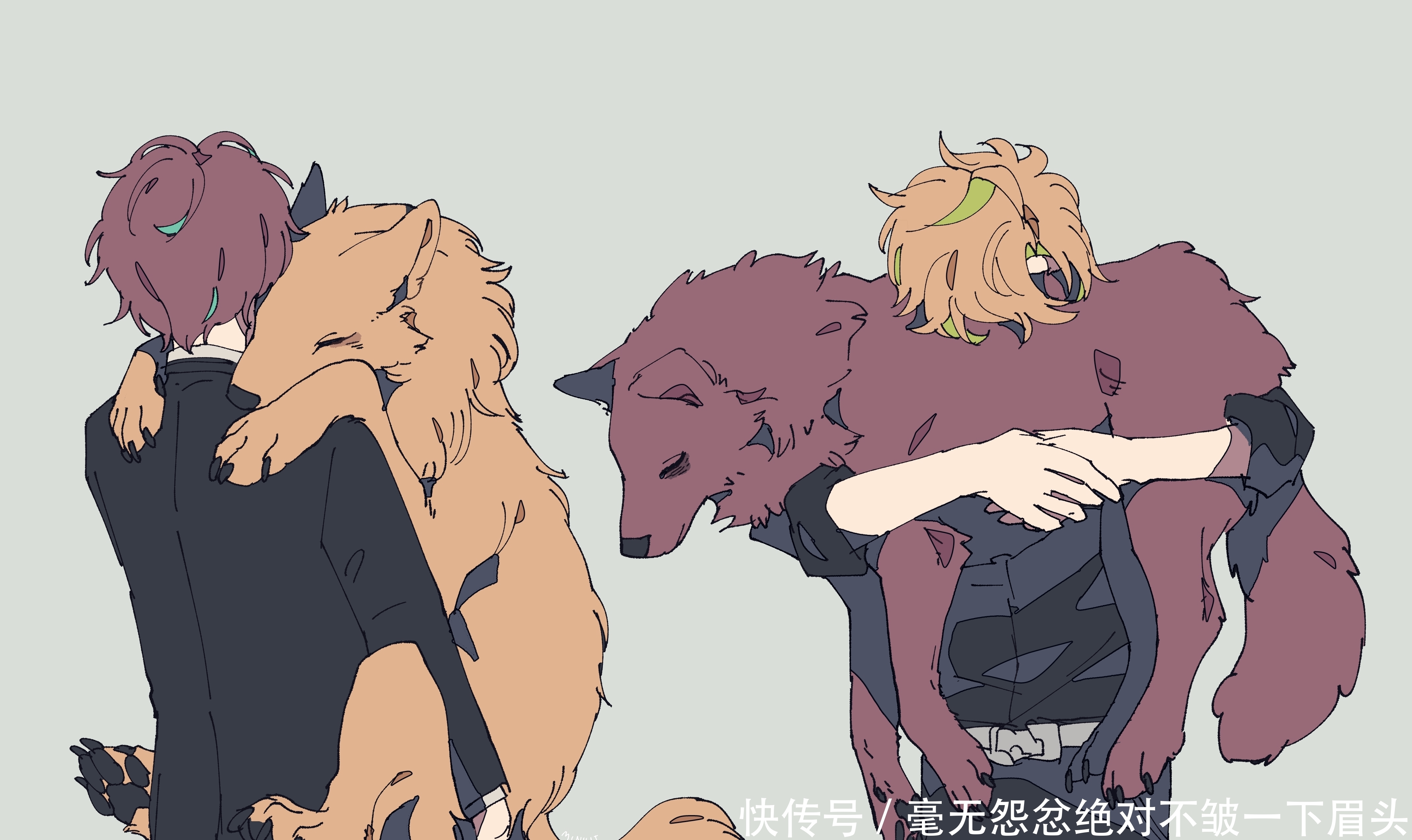 Pixiv,兽人化的动漫主角么,还能认出来么