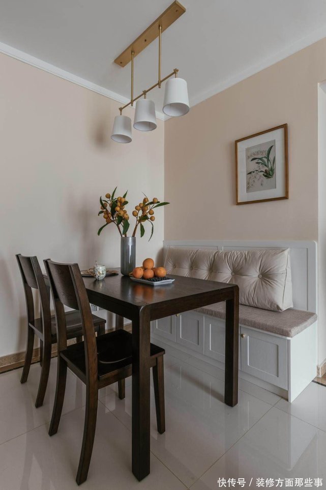 餐厅|60平硬装简洁大气,软装色调柔和温馨,理想中家的样子