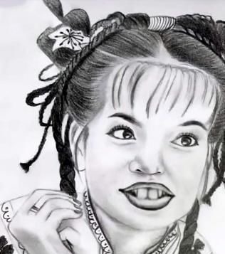 美术生@当美术学渣开始画明星,画面变得一言难尽,老师:这是怎么做到的