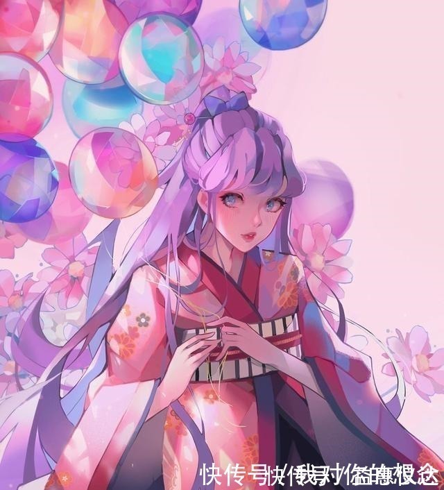 梦幻|插画师笔下的甜美少女系,斑斓的配色,让人一眼看去就着迷不已