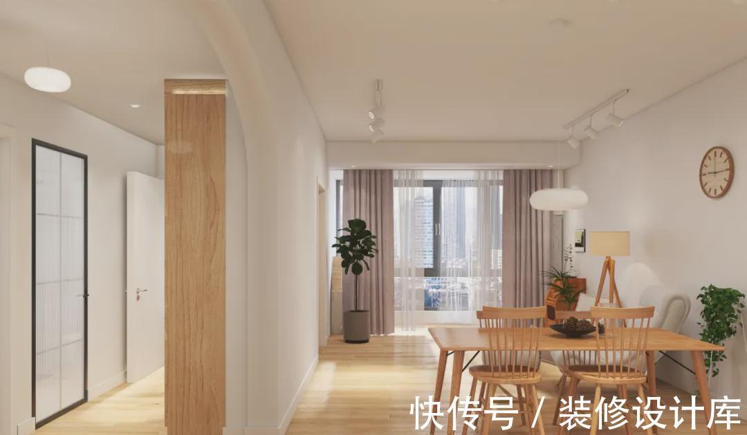 中式|97年的小夫妻,花了8w,把69m2的中式小窝改造成了自由北欧风