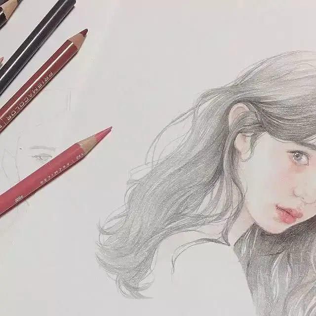  画妆|韩国美女艺术家不但会化妆，还会用彩铅和水彩笔“画妆”