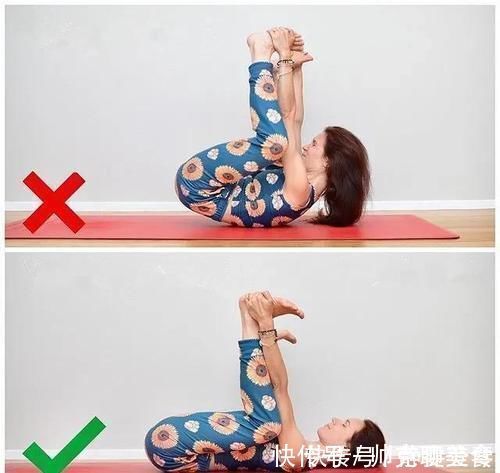 体式要点|23个常见易错瑜伽体式正误对比图，初学者尤其要注意啦