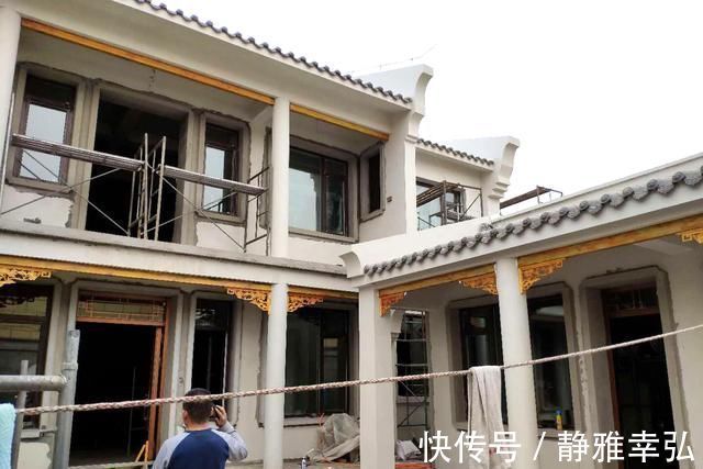庭院|晒晒我农村66万建的中式三合院，1座房子6个庭院，这才叫生活