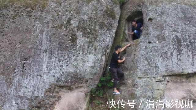 绝壁|重庆一绝壁发现神秘洞穴群，曾架设过机关暗器，连专家也解释不了