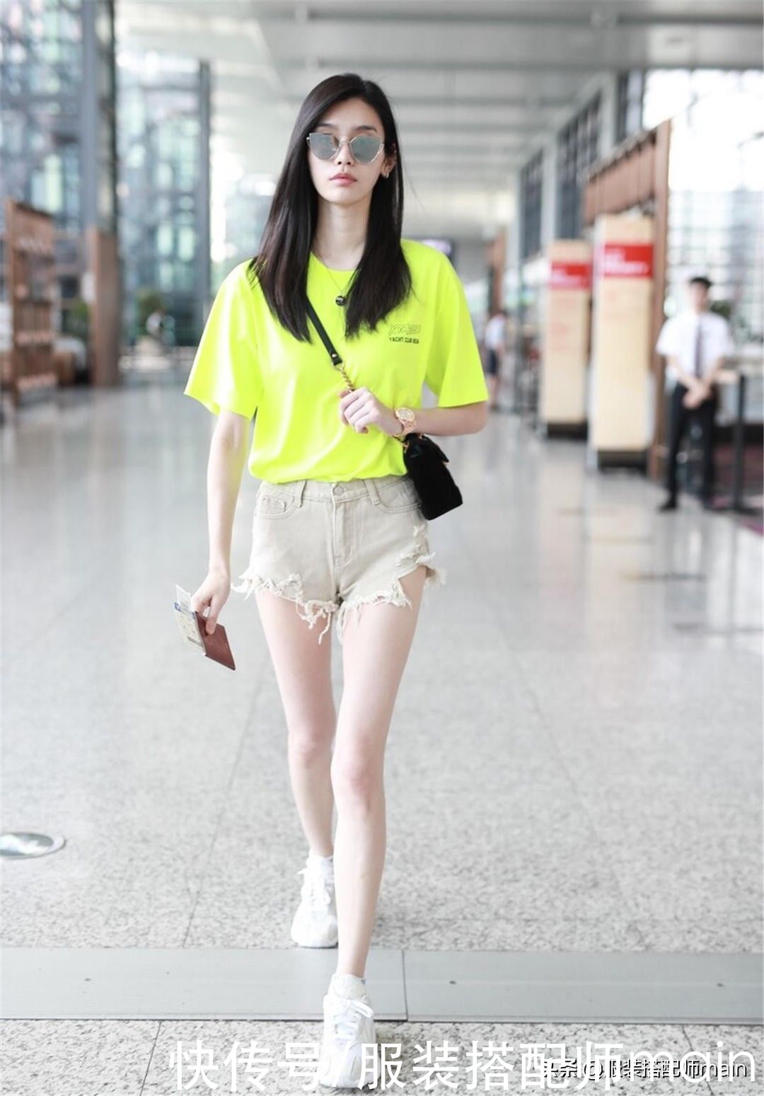 衣领|一学就会的3个搭配思路，还愁“T恤+短裤”穿不出彩吗？