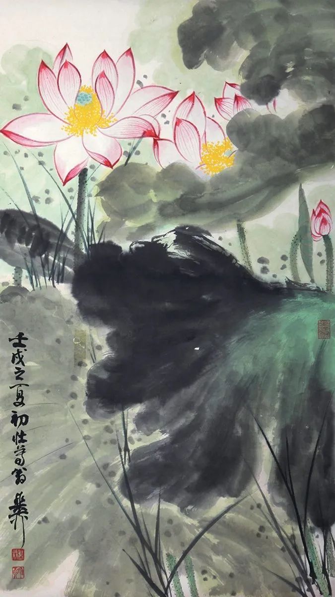 荷塘$谢稚柳的江南荷塘，美翻了