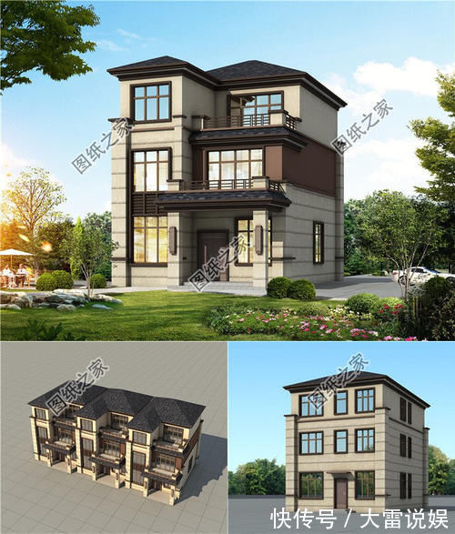 户型图|农村小户型自建房设计图,第3套进深8米,造价十万左右