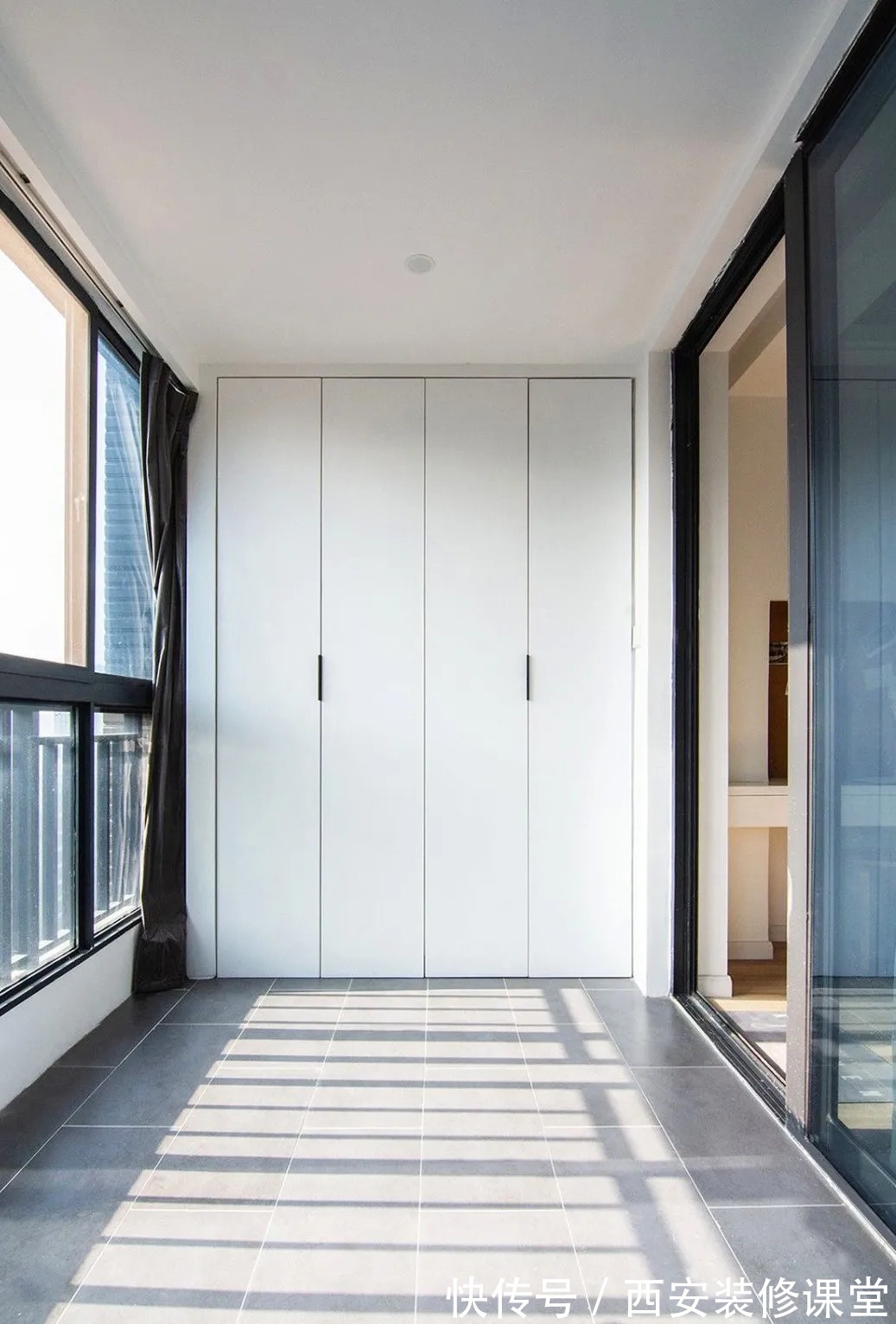 书房|128㎡三室大白墙,也耐看舒适