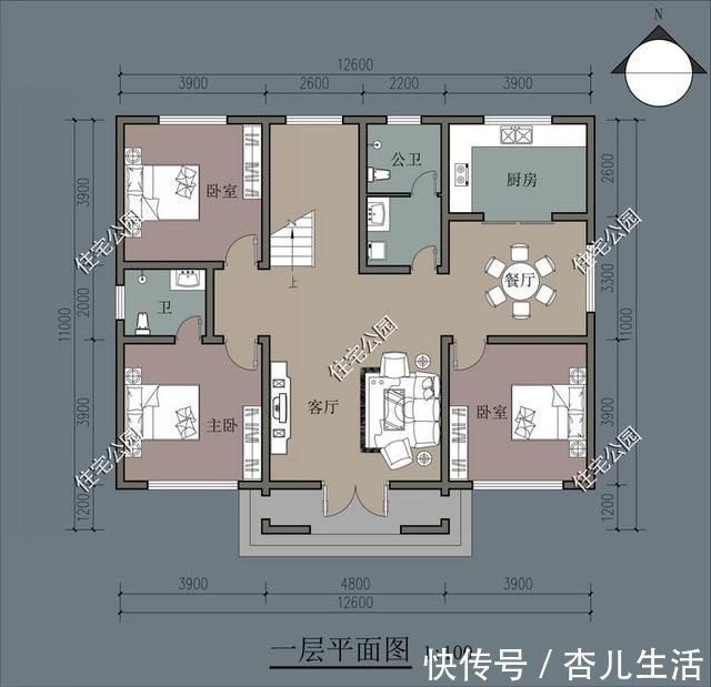 占地尺寸|终于找到25万就能盖的自建房图纸了,这3套哪个更适合农村