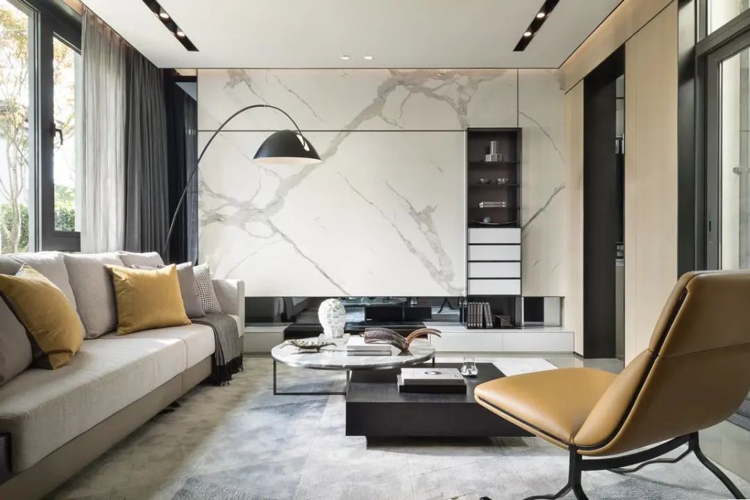 饰品|210㎡联排小别墅,现代大方的布置,配色令人舒适