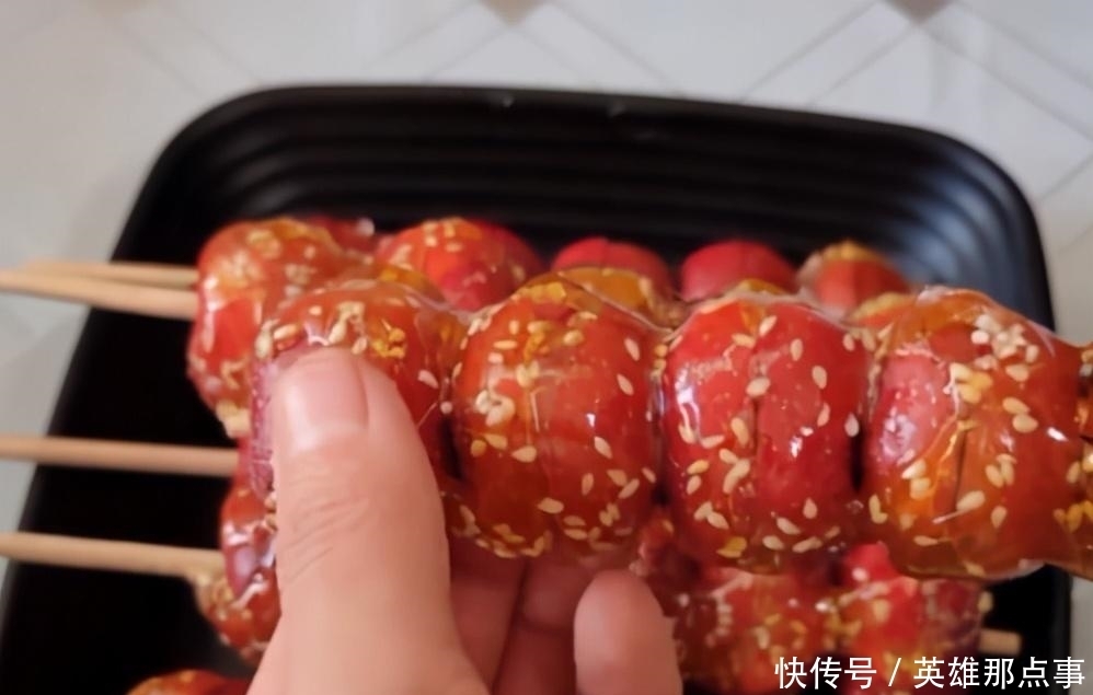 山楂|冰糖葫芦的简单做法,酸甜脆口,不粘牙