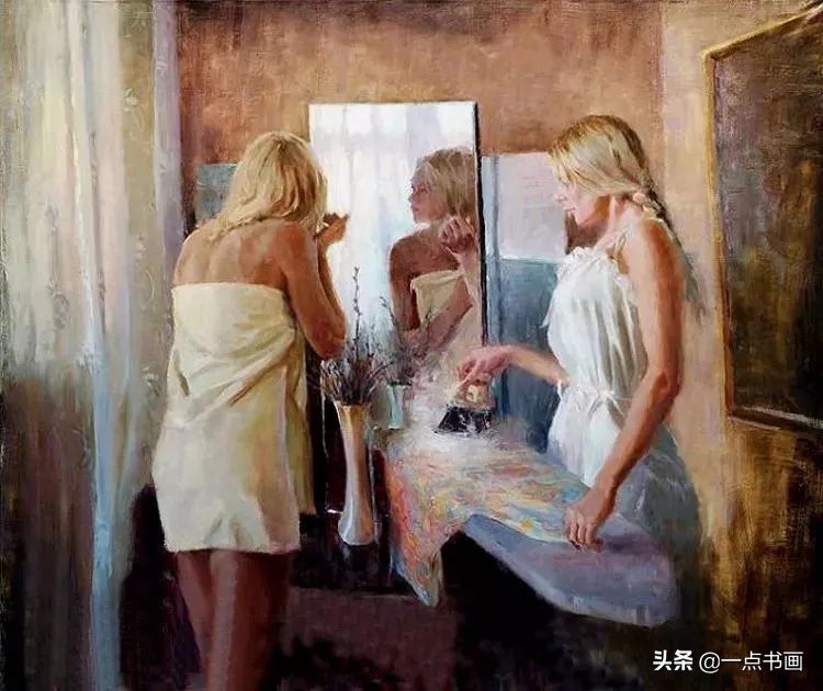 宁静|这组油画，美轮美奂，光影掌握得真好