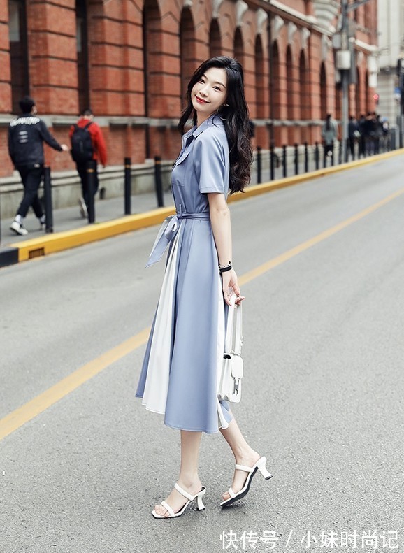 法式|高端大气上档次,还是法式雪纺衬衫裙子,美美哒