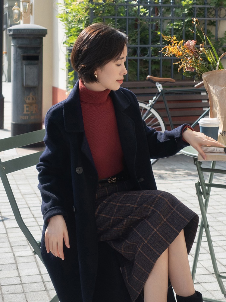 针织衫 普通人穿大衣,只要学会选款和搭配,也能时髦不俗气!