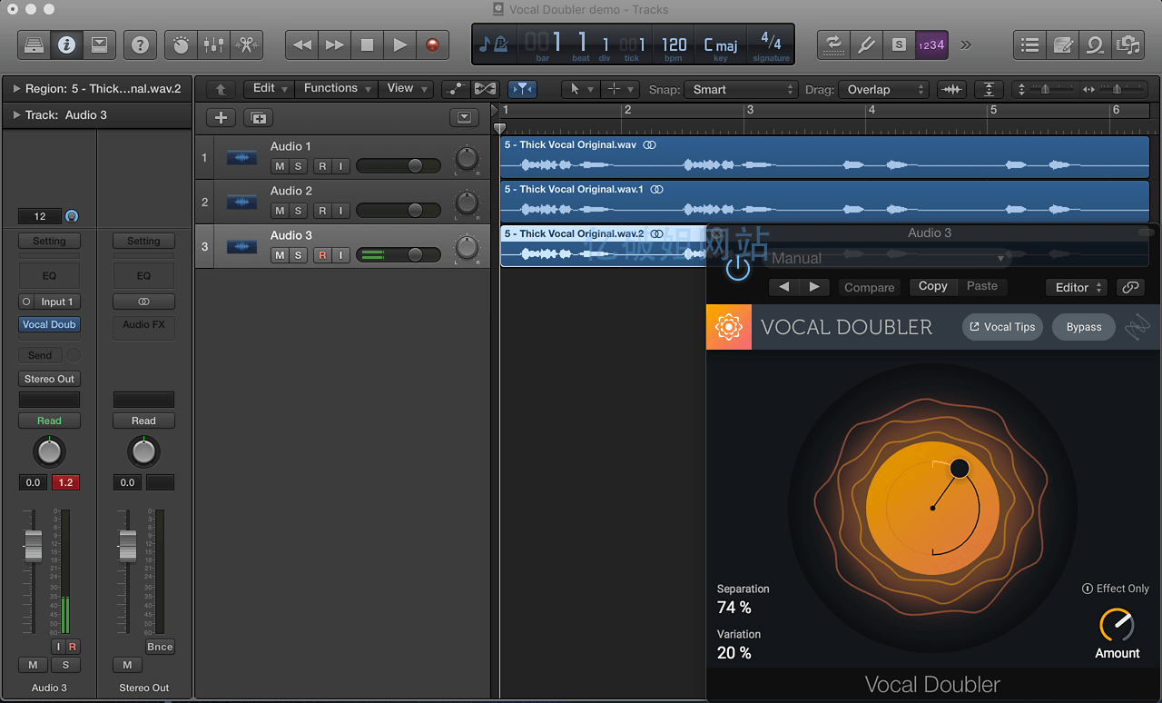 iZotope Vocal Doubler v1.0.0 声音制作倍增插件特别版-劳模下载