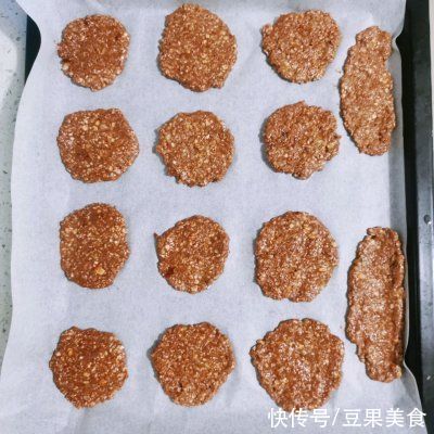 「无油低卡」可可燕麦饼干～看剧零食嘎嘣脆