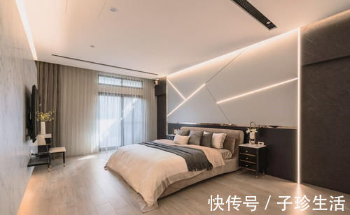 主卧|一百三十平装修案例丨一层一层剥开你的心，一点一点发现家的美