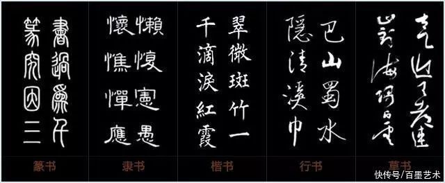 如荷&楷书、行书、草书、魏碑、隶书学习口诀歌,总结的太好了