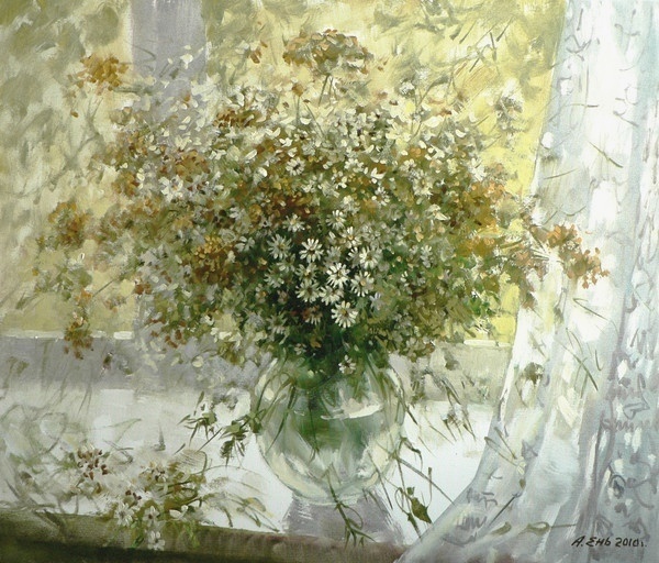 画家#乌克兰画家亚历山大·耶尼的油画,雅致!