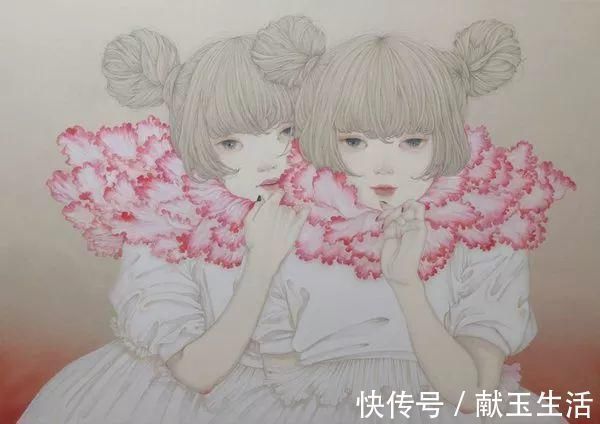 铅笔#她的铅笔插画,画出每个女孩的心声,美到让人陶醉~
