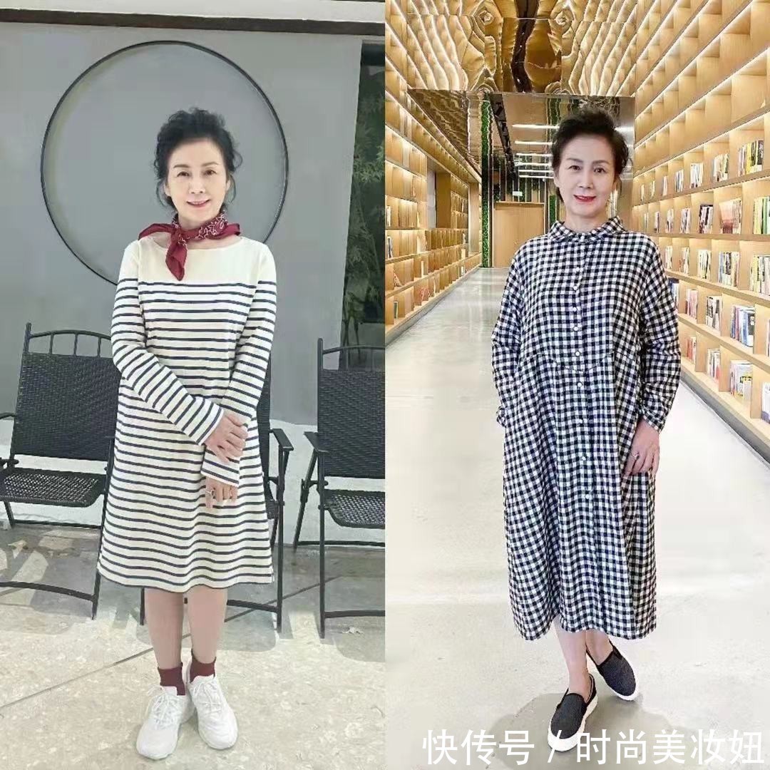女性|60岁依旧保持少女感,这位奶奶搭配真洋气,照穿减龄10岁不止