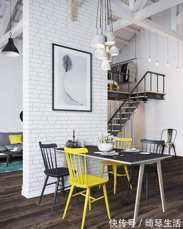 男主|男主40㎡一居改loft:床下藏个衣帽间,全屋黑白灰太高级了!