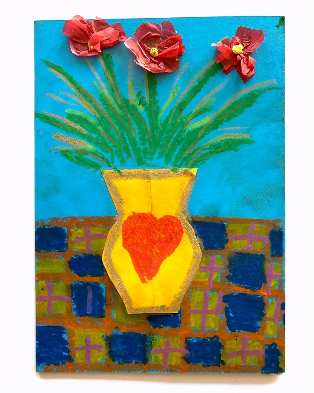 英王室联手庆母亲节,剑桥三宝作画致敬戴妃,乔治继承查尔斯画风