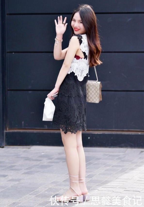 包臀裙|黑白拼接连衣裙彰显少女风范,甜美可爱惹人爱,新年新气象