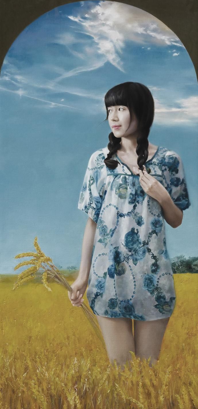 人体|八零后艺术家谭云川人体油画中的少女,唯美而写实