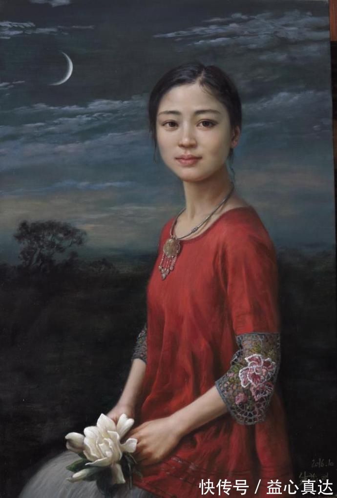 广安职业技术学院@艺术学院教授人体油画中的性感少女,细腻逼真,纤毫毕现