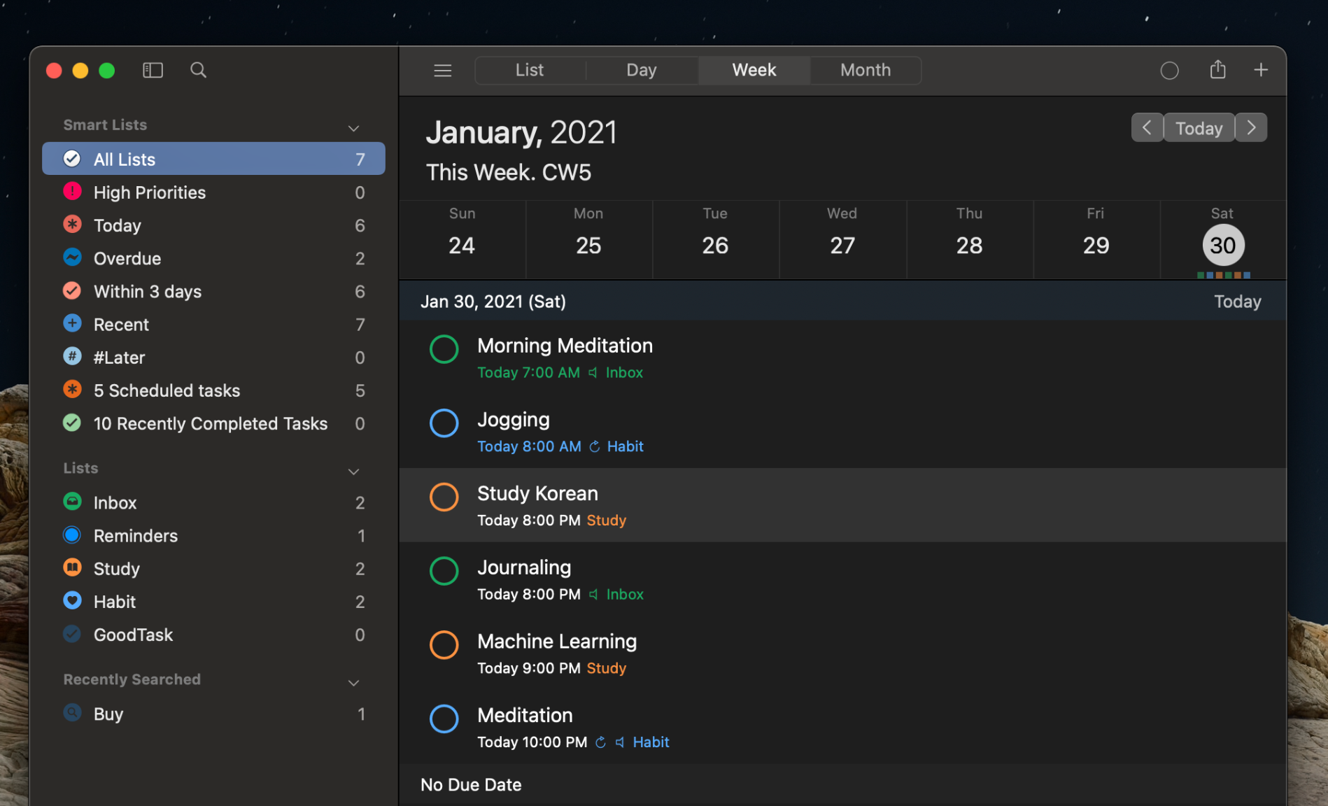 GoodTask for Mac v7.6.3 MAS 日历提醒与任务管理-下载否