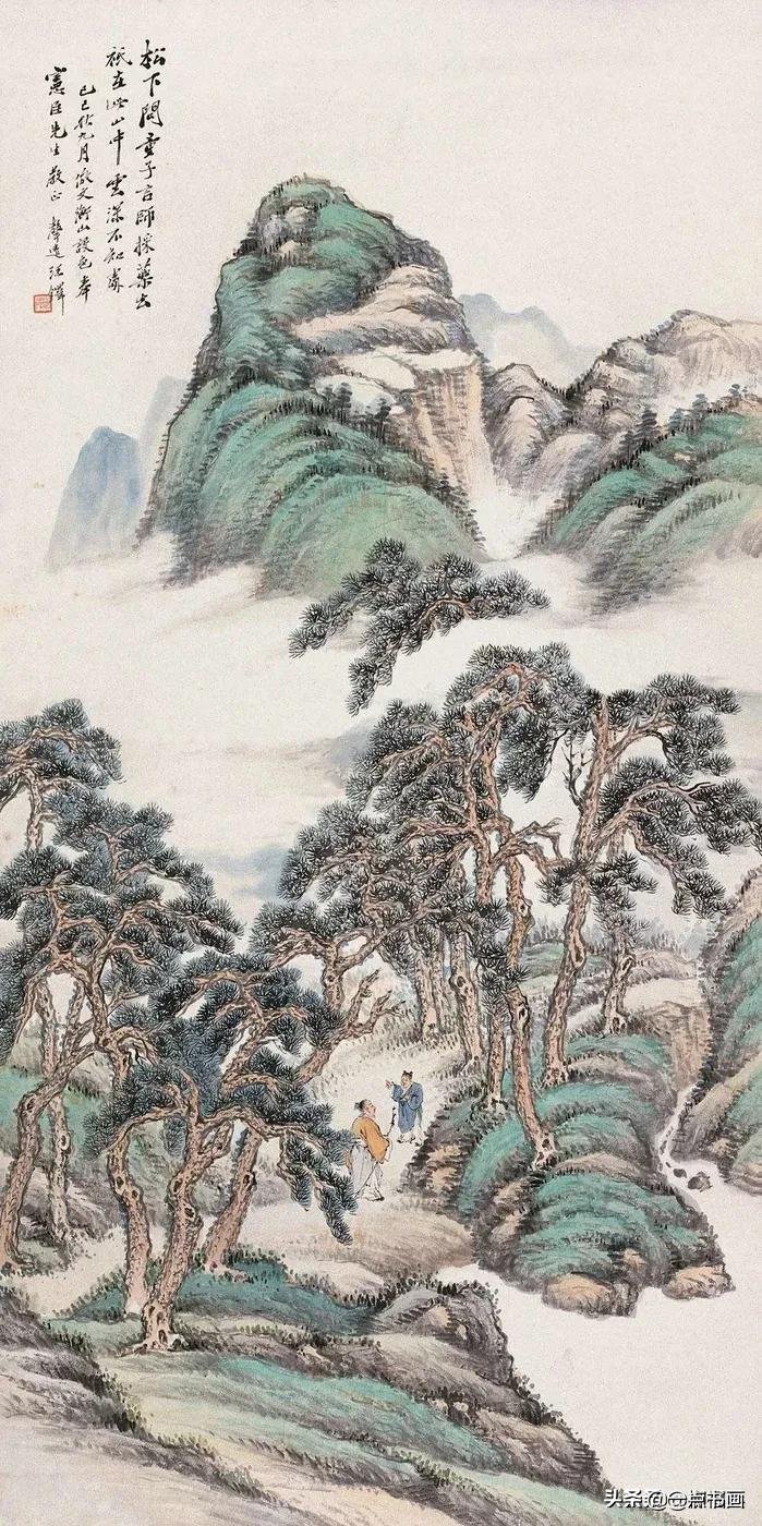 范曾&多位画家笔下的《松下问童子》，你最喜欢哪一幅？