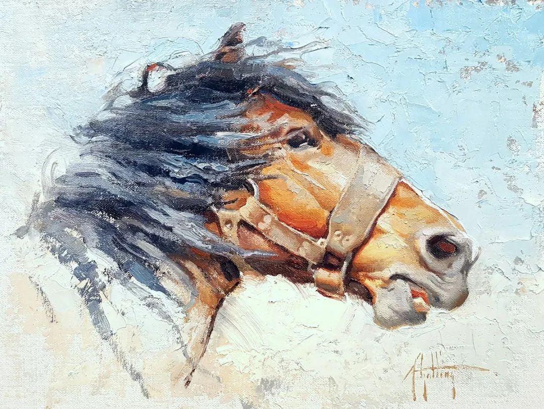 画家|美国90后美女画家,画马堪称一绝!