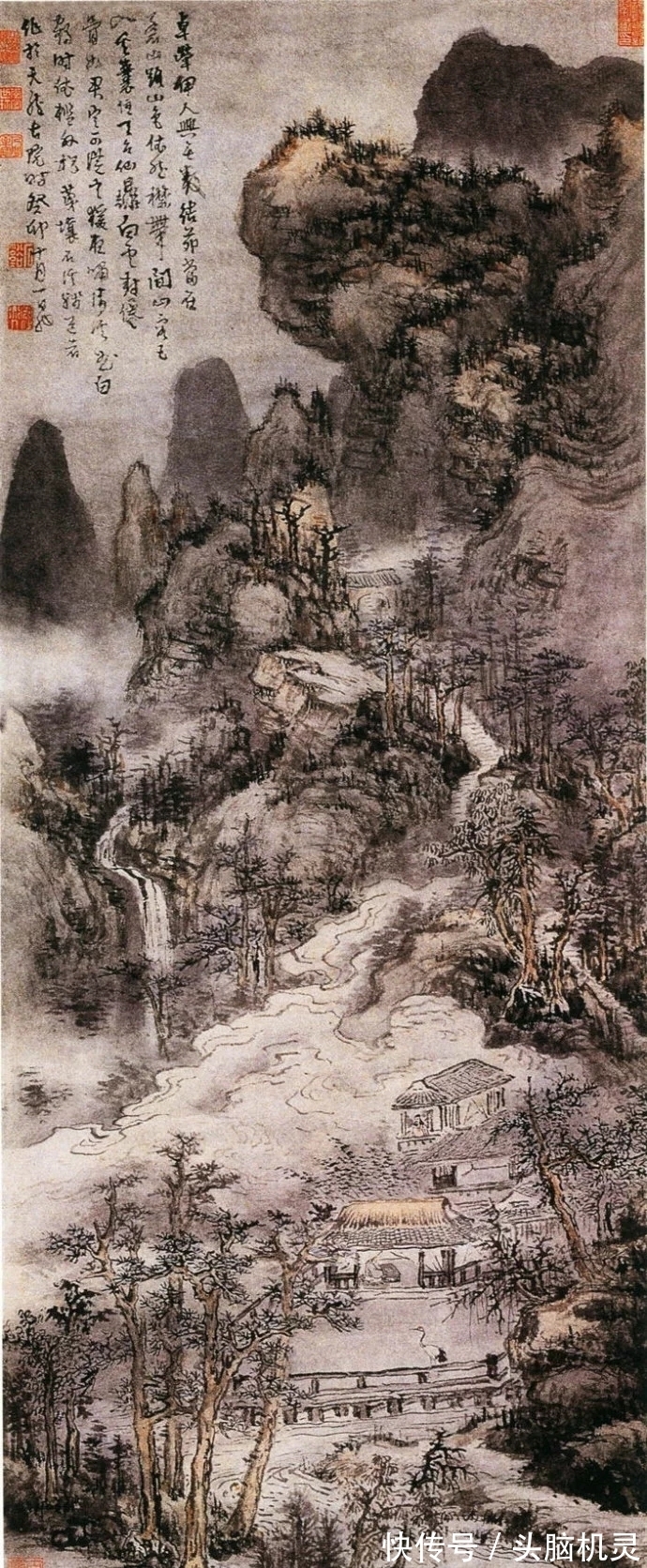 山水画史#苍幽深邃|蓬头垢面的山水画