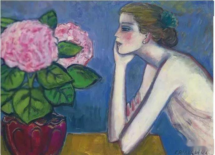 野兽主义#皮埃尔·卡西尼尔:领略野兽主义奔放节奏和表现主义浓烈意蕴油画作品