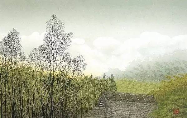 中国唐朝的斑斓山色水月之美