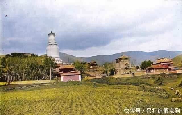 老照片：1907年五台山，显通寺、竹林寺、清凉寺等庙宇景观！