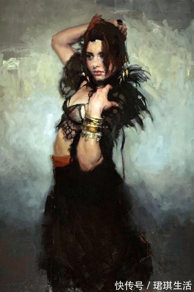 艺术家$艺术家杰里米·曼恩的油画,颜色既生动又大气!