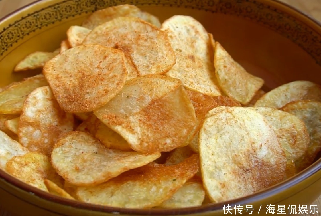 薯片|用土豆给孩子炸个薯片,做法简单,一口酥脆,不比超市卖的差