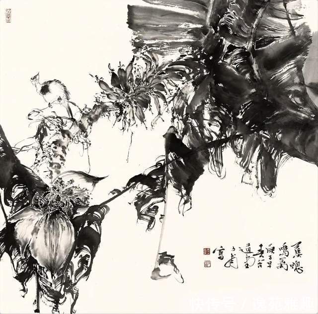 「画作欣赏」忘记烦恼，活出快乐，画家秦英豪作品欣赏