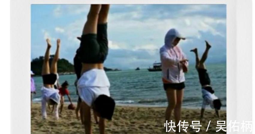 国庆|新动态！全红婵最新户外集训照曝光，皮肤晒黑了，正在做倒立动作