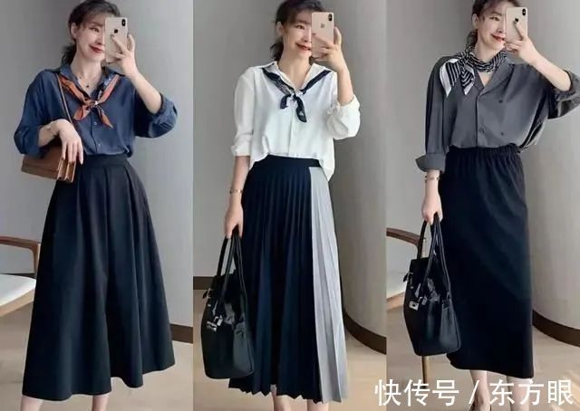 秋天 40岁女人秋季穿搭示范，用基础款打造出优雅知性的OL风，气质爆表