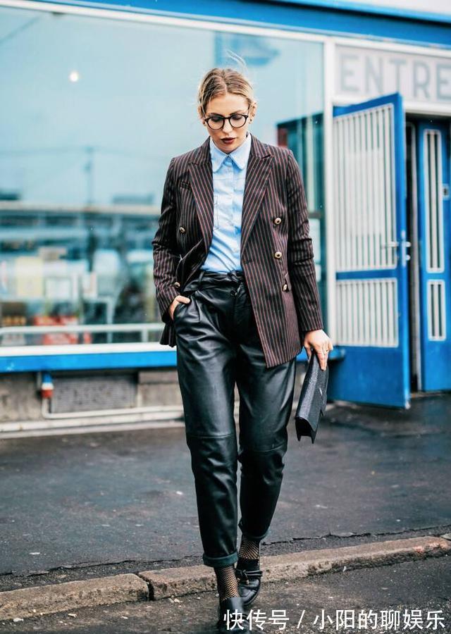 穿搭 喜欢皮裤的美女看过来,最后一套是真的美,显高又显瘦