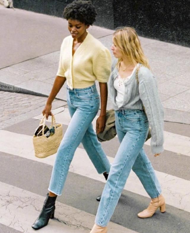 真正会穿牛仔裤的女人到底有多美瞧瞧她们这样搭，个性又迷人
