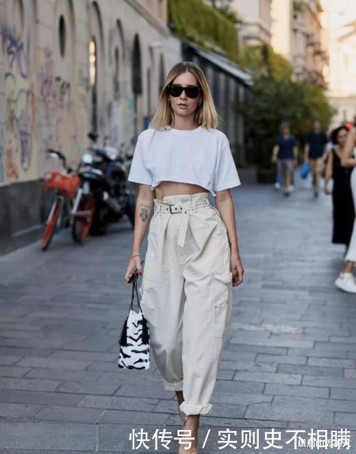 收起你的阔腿裤!今年流行穿的是卡其裤,洋气减龄又有气质!