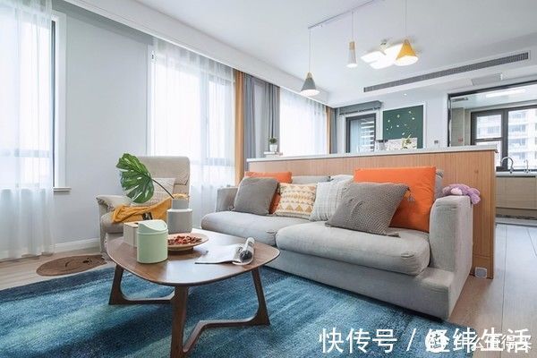北欧风|看了他的127㎡新家，才懂“横厅式”布局为何受欢迎，让人羡慕